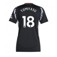 Echipament fotbal Arsenal Takehiro Tomiyasu #18 Tricou Deplasare 2024-25 pentru femei maneca scurta